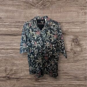 Bamboo Cay Floral Button-Up Shirt XL